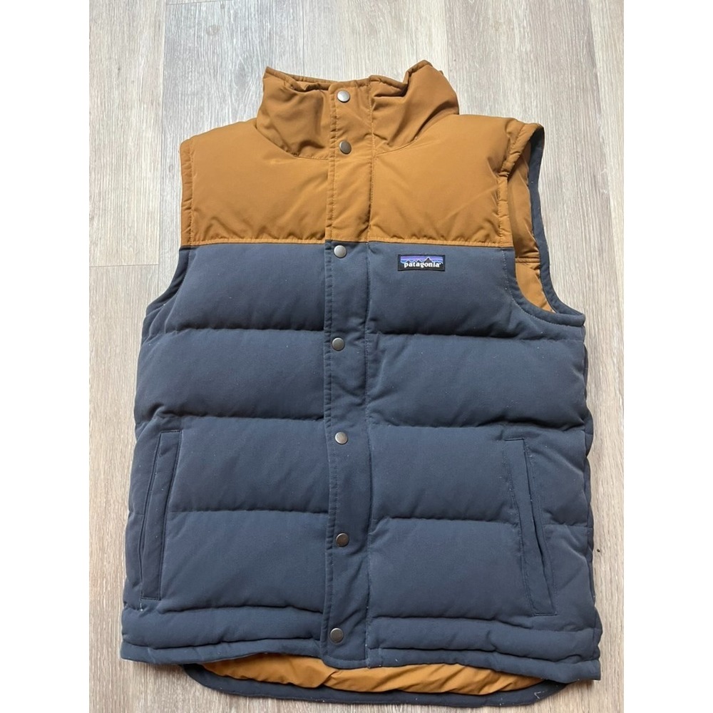 Patagonia Eco Bivy Insulated Duck Down Puffer Vest Hiking Camping Men's S